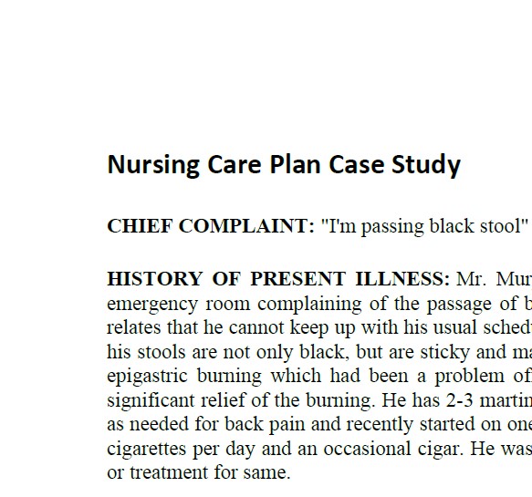 what is a nurse case study