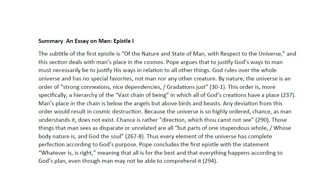 an essay on man epistle 3